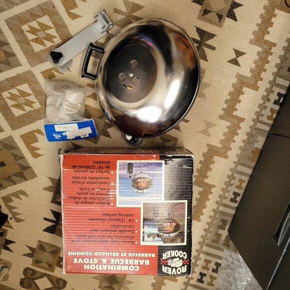 NEW! Rover Cooker Combination Barbecue & Stove Stainless Steel 14" Marine - RV - Picture 4 of 5